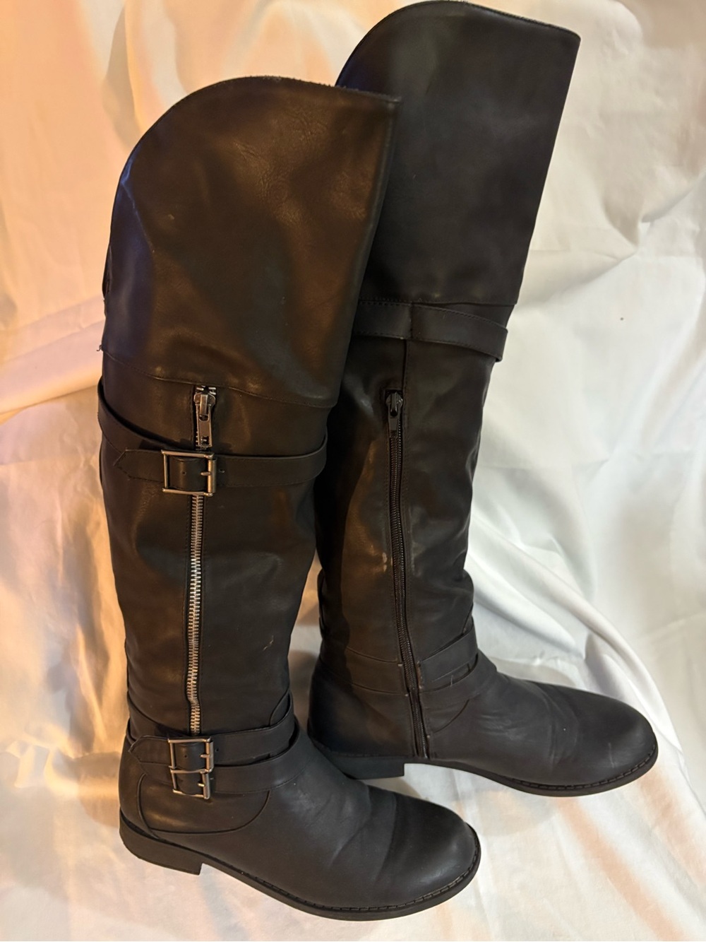Women's Black Tall Riding Boots - Classic Knee-High Style